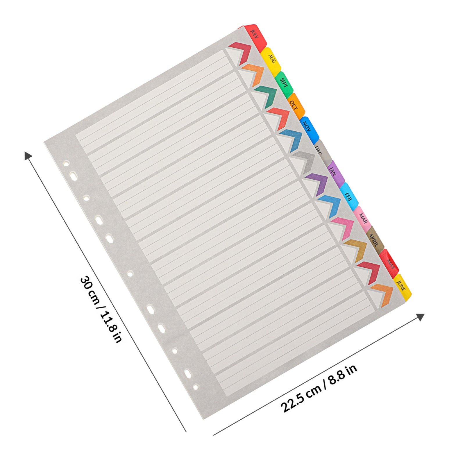 12Sheets A4 Binder Dividers In - Tab Divider A4 ulasan dan harga