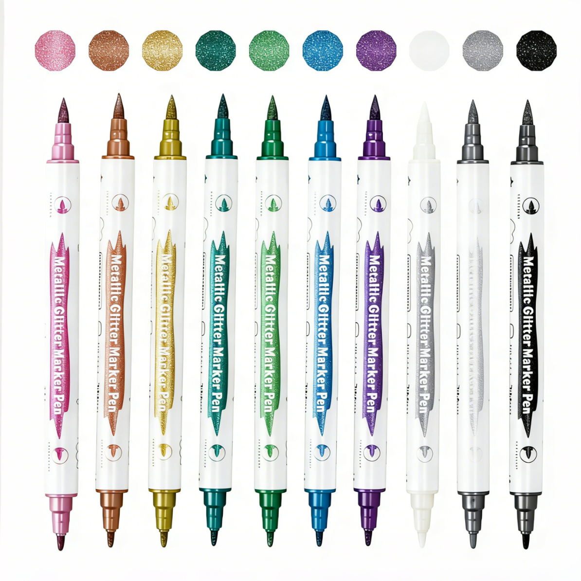 10Pcs Metallic Dual Tip Marker - Correction Pen Fine ulasan dan harga