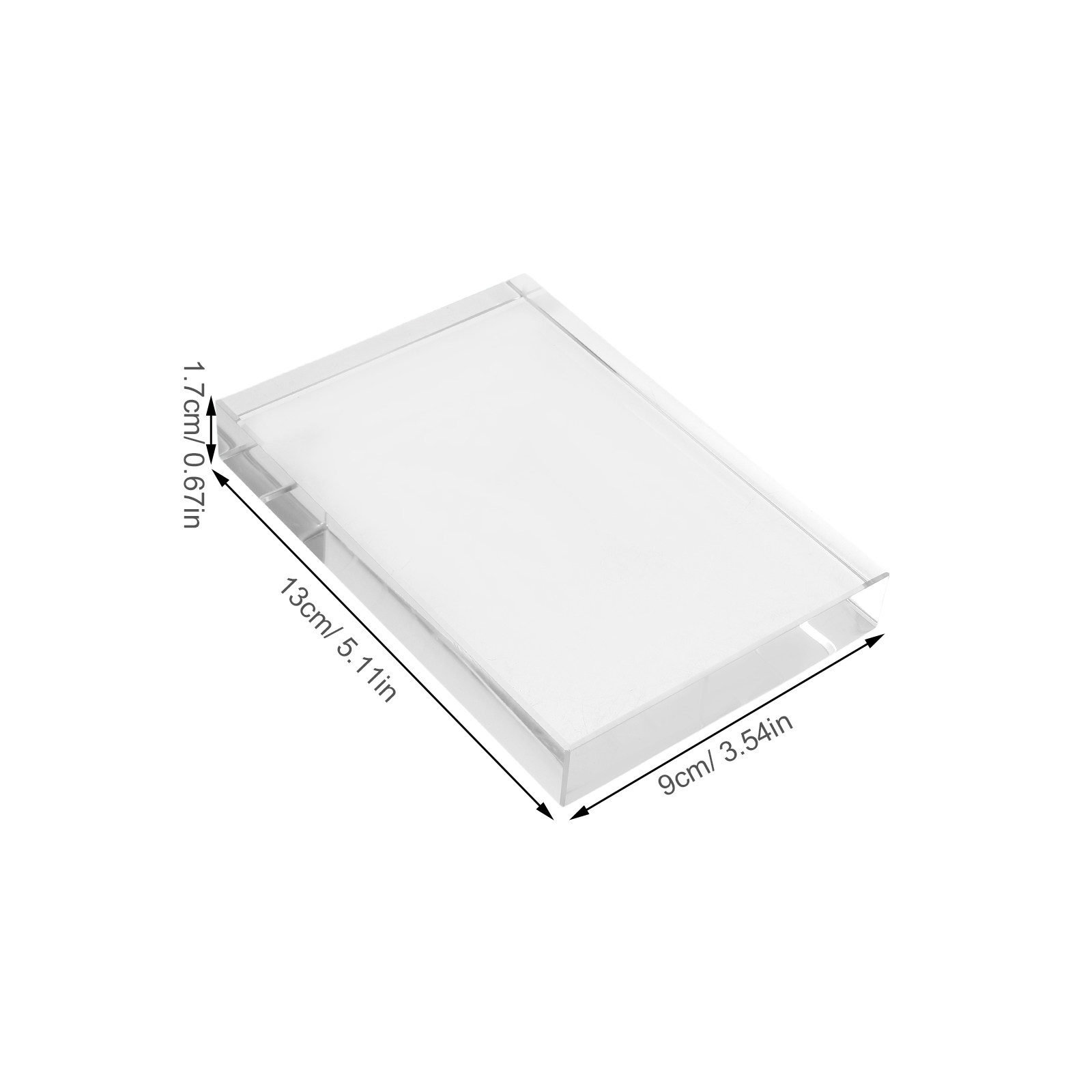 High Clarity Clear Crystal Squ - Paper Weight Crystal ulasan dan harga