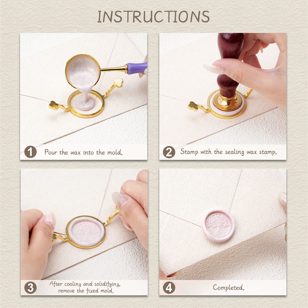 3Pcs Wax Seal Stamp Mold Set - - Wax Seal Stamp Set ulasan dan harga