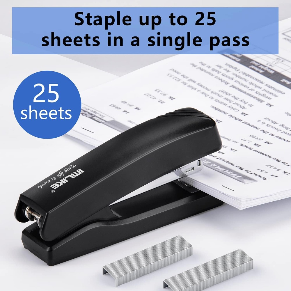 Desktop Office Stapler with 20 - Stapler Half Strip ulasan dan harga