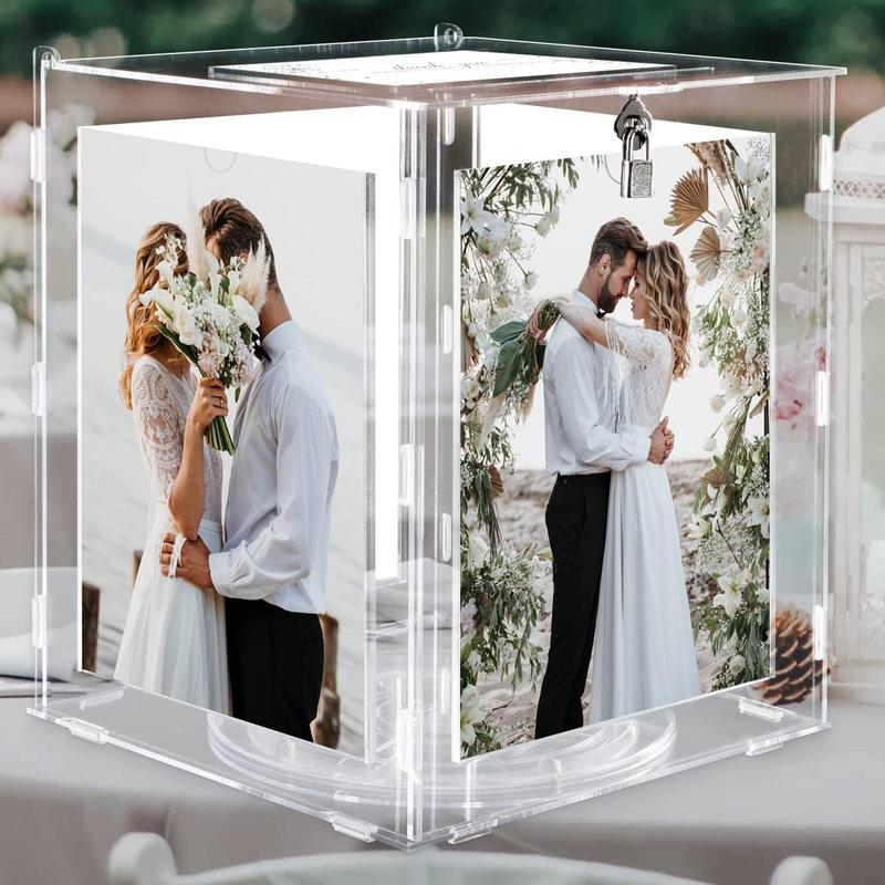 Acrylic Wedding Card Box With  - Card Index Box ulasan dan harga