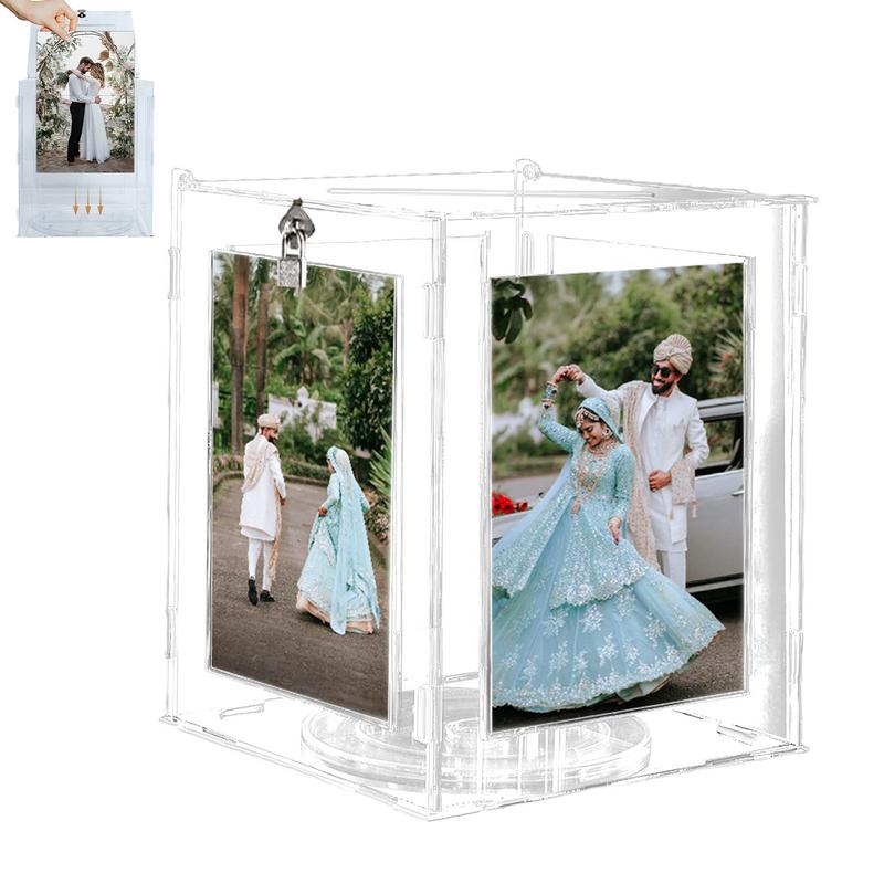 Acrylic Wedding Card Box With  - Card Index Box ulasan dan harga