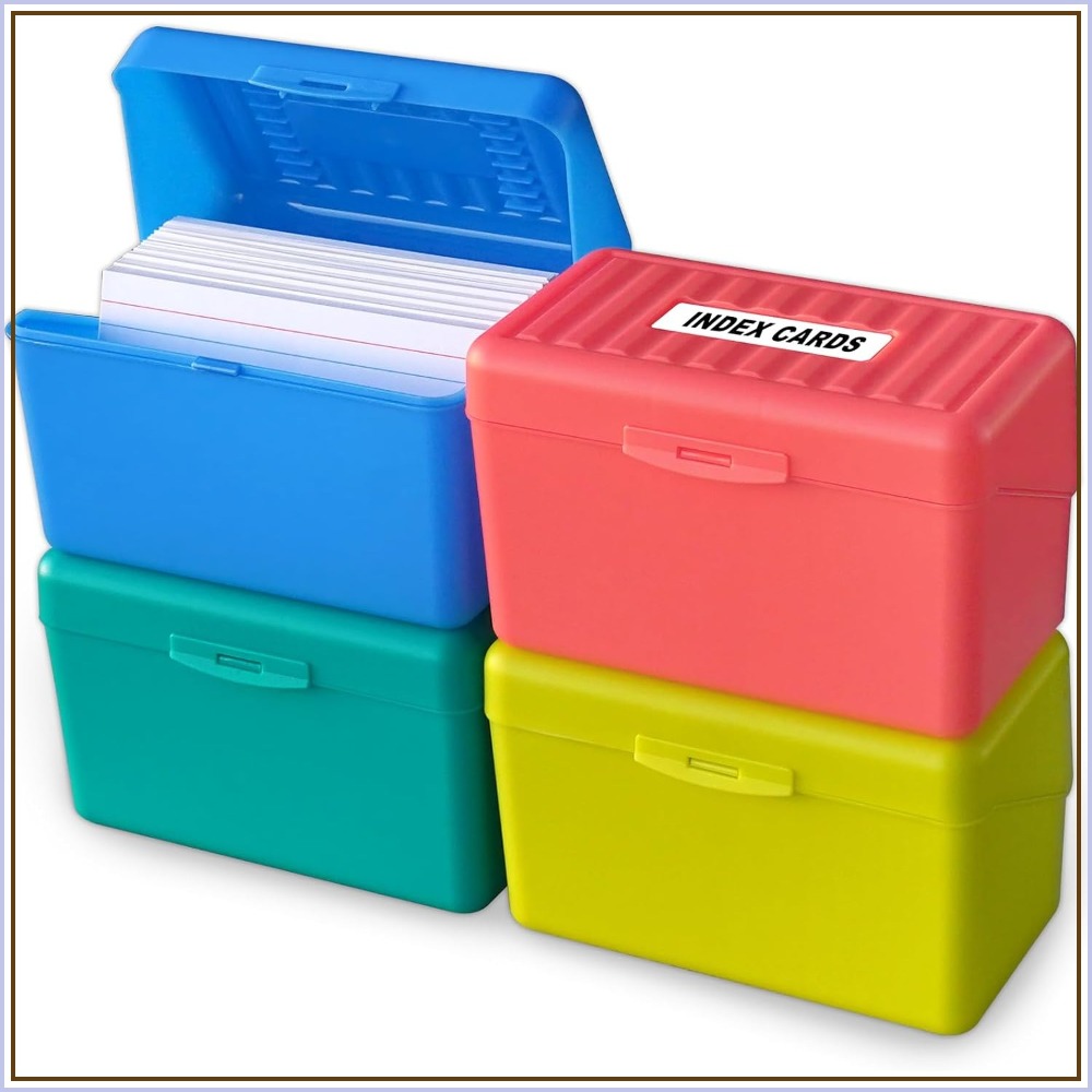 3x5 Index Card Holder Box - 4  - Card Index Box ulasan dan harga