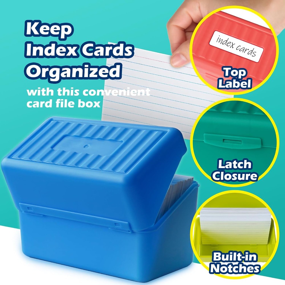 3x5 Index Card Holder Box - 4  - Card Index Box ulasan dan harga