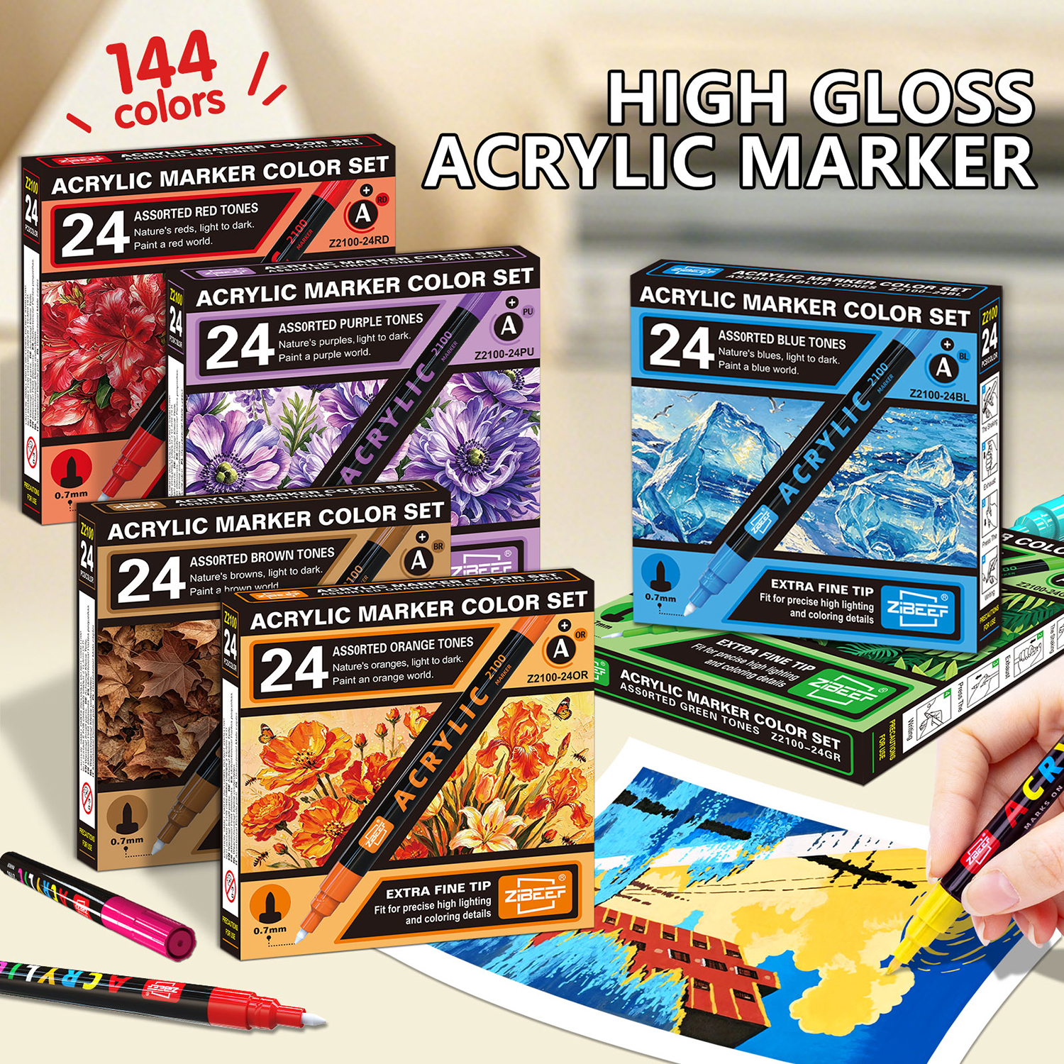 Extra Fine Tip Acrylic Paint P - Correction Pen Fine ulasan dan harga