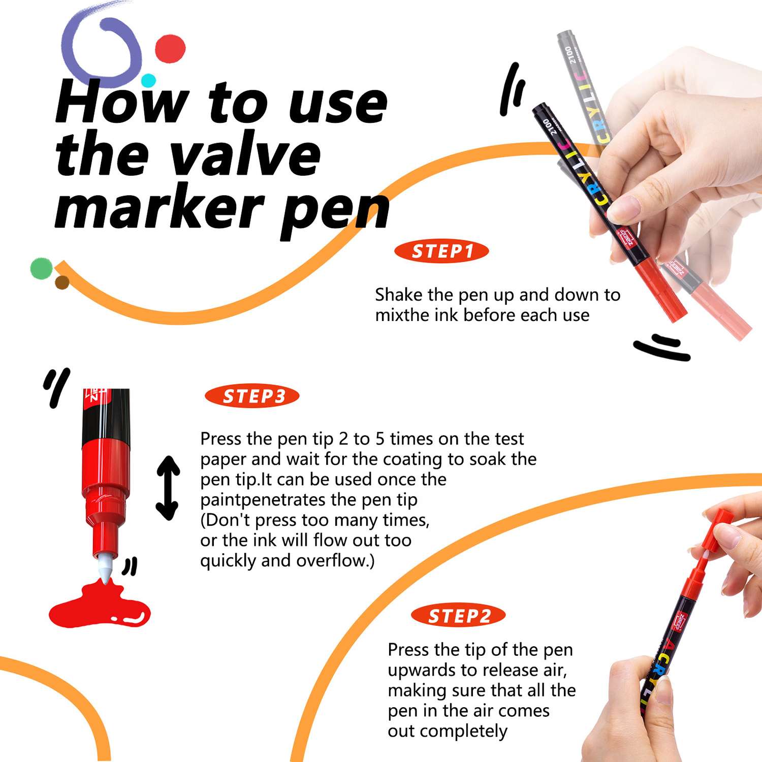 Extra Fine Tip Acrylic Paint P - Correction Pen Fine ulasan dan harga