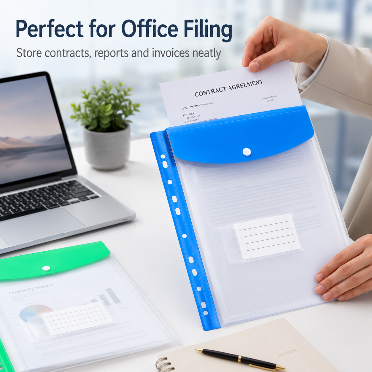 A4 Size Document Folder with 1 - Binder A4 Lever ulasan dan harga