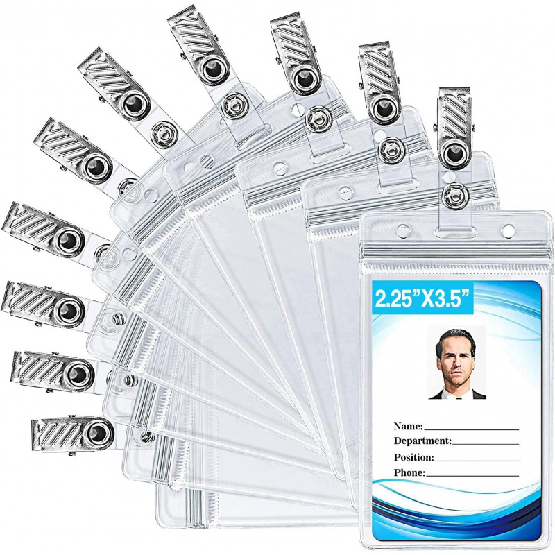 ID card holder with metal badg - Index Card Holder ulasan dan harga