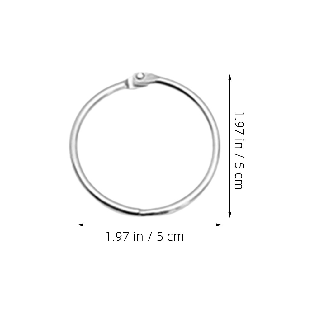20Pcs Iron Binder Rings Metal  - Index Card Holder ulasan dan harga