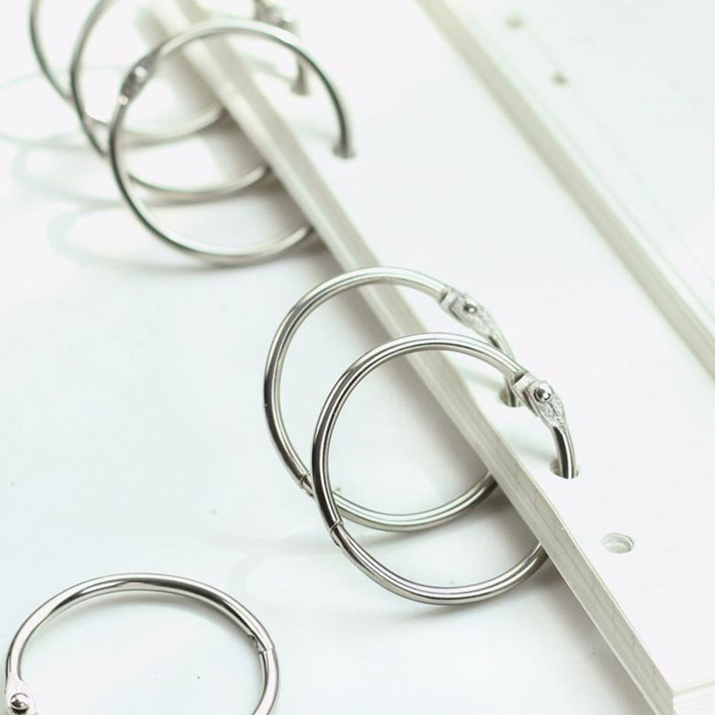 20Pcs Iron Binder Rings Metal  - Index Card Holder ulasan dan harga