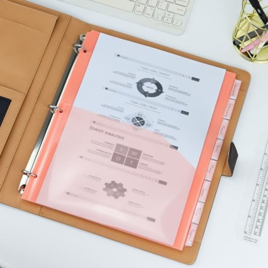 Binder Dividers with Pockets 8 - Tab Divider A4 ulasan dan harga