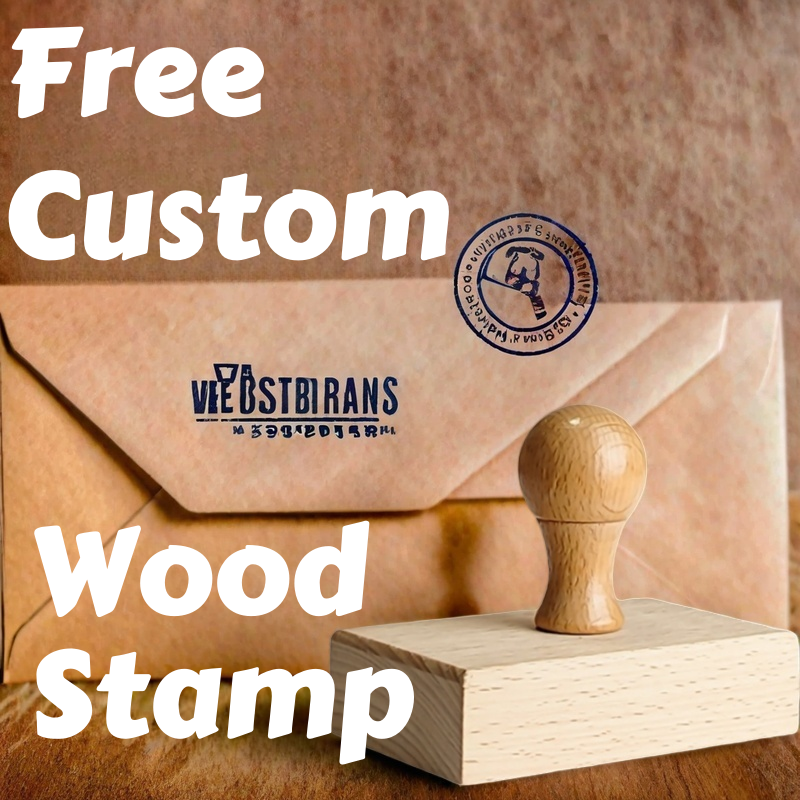 Custom Wooden Stamp Personaliz - Rubber Date Stamp ulasan dan harga