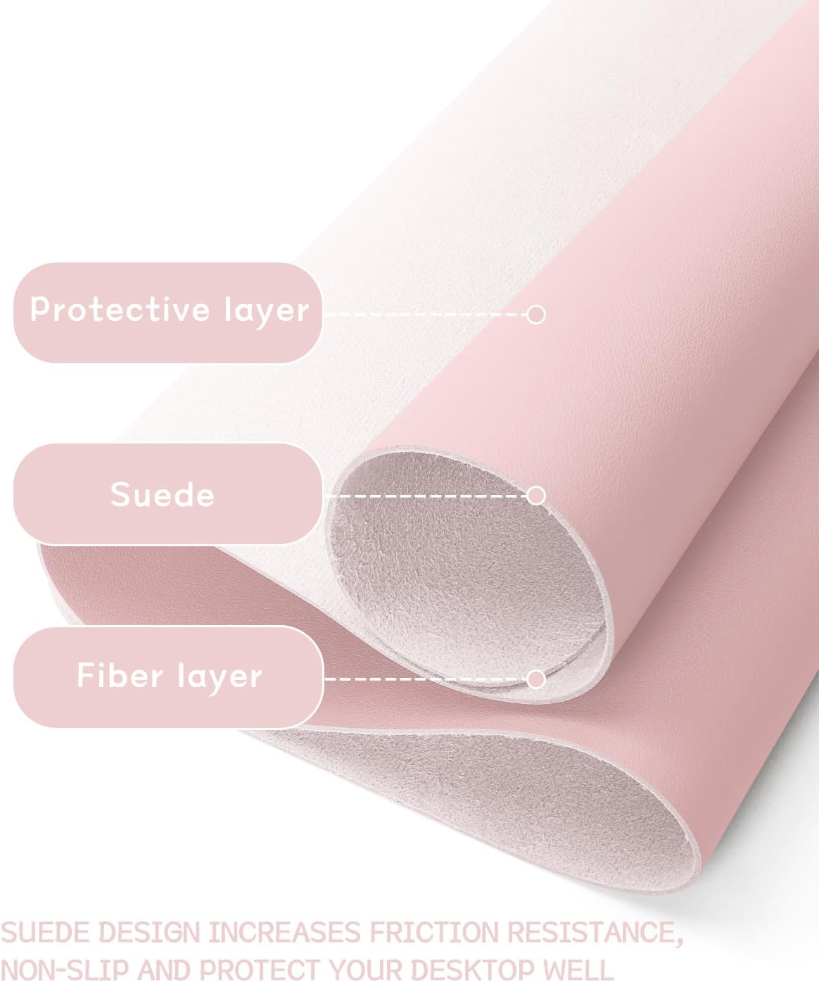 Non-Slip Leather Desk Pad, Wat - Leather Desk Pad ulasan dan harga