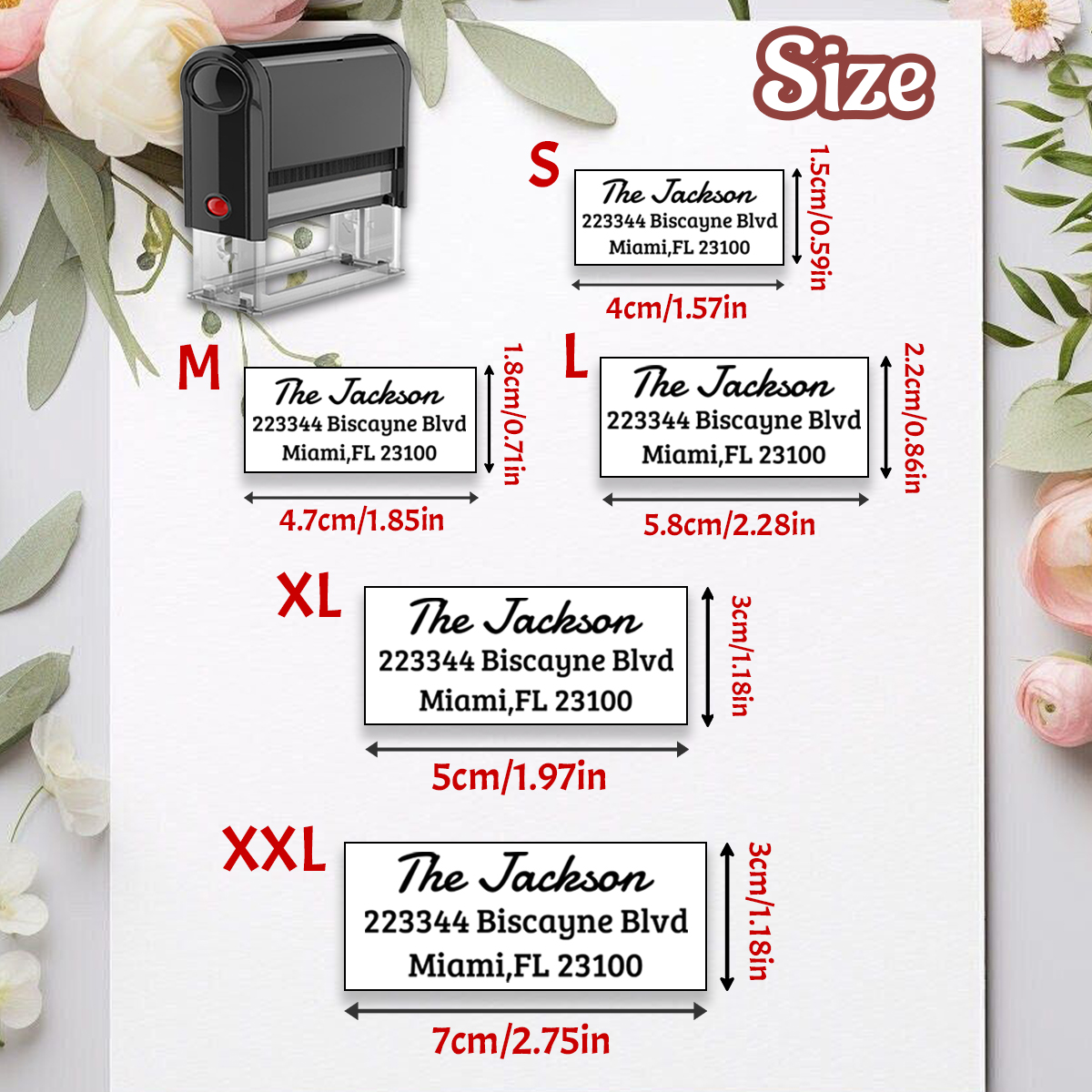 Custom Address Stamp, Return A - Rubber Date Stamp ulasan dan harga