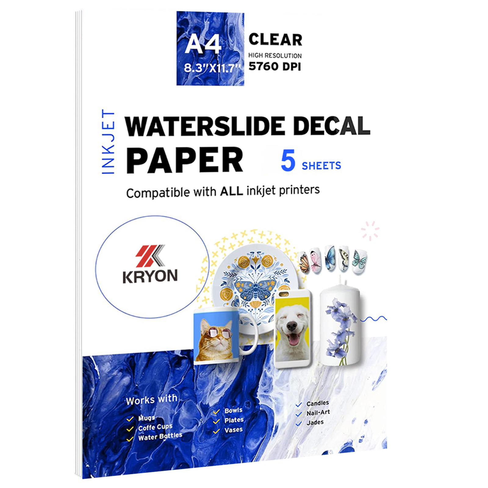 5 Sheets A4 Size Inkjet Waters - Ink Blotter Paper ulasan dan harga
