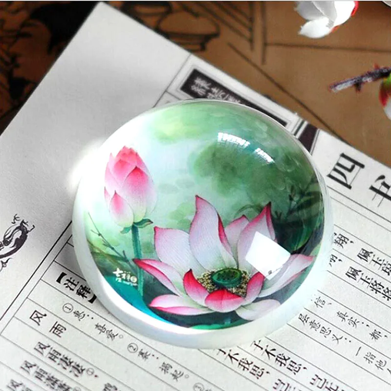 4/5/6cm Crystal Hemisphere Gla - Paper Weight Crystal ulasan dan harga