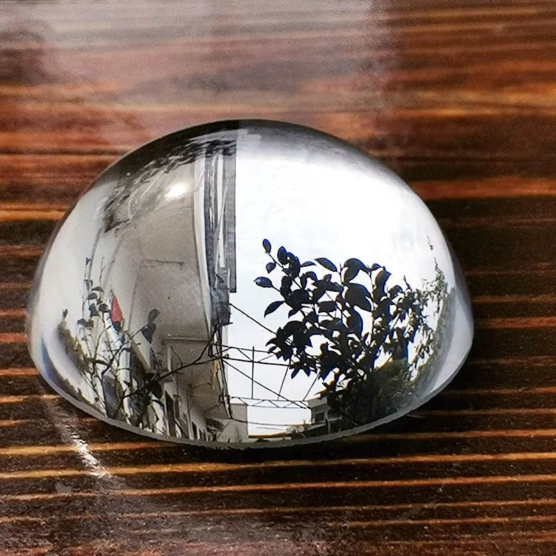 Crystal Hemisphere Glass Half  - Paper Weight Crystal ulasan dan harga