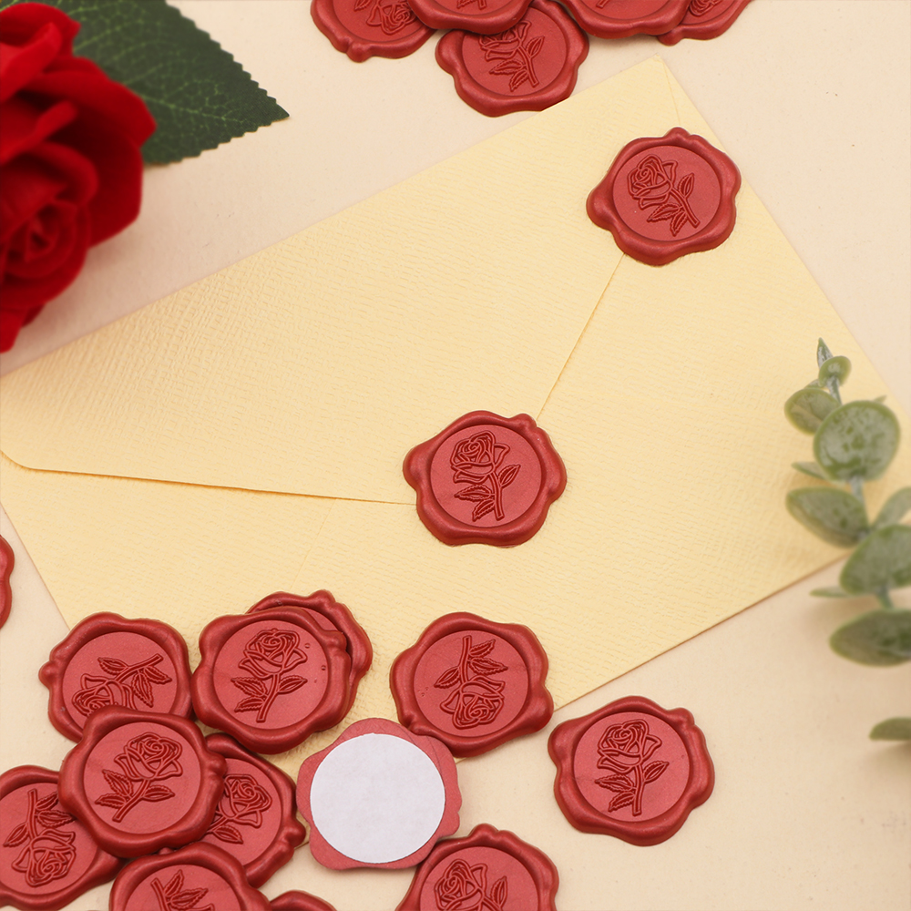 25pcs/set 3D Rose Flower Shape - Wax Seal Stamp Set ulasan dan harga