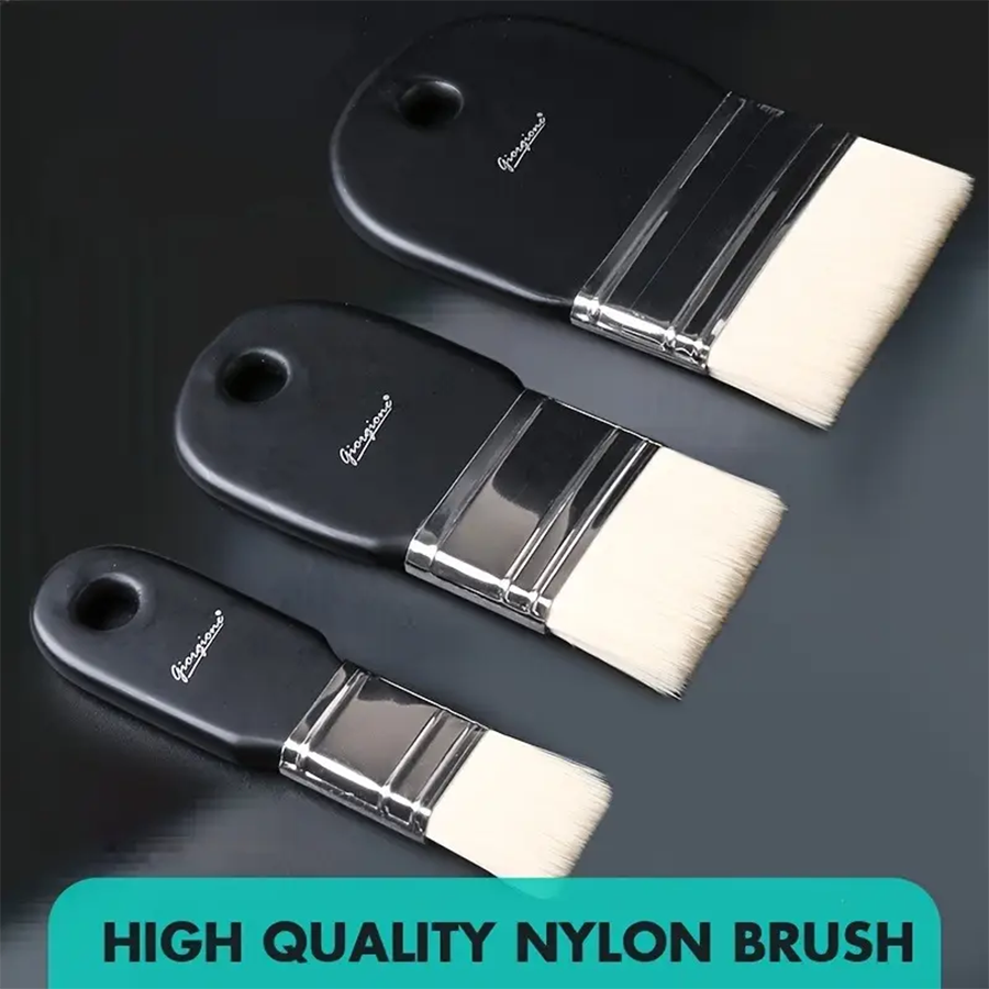 1pc Nylon Hair Brush Flat Head - Ink Blotter Paper ulasan dan harga