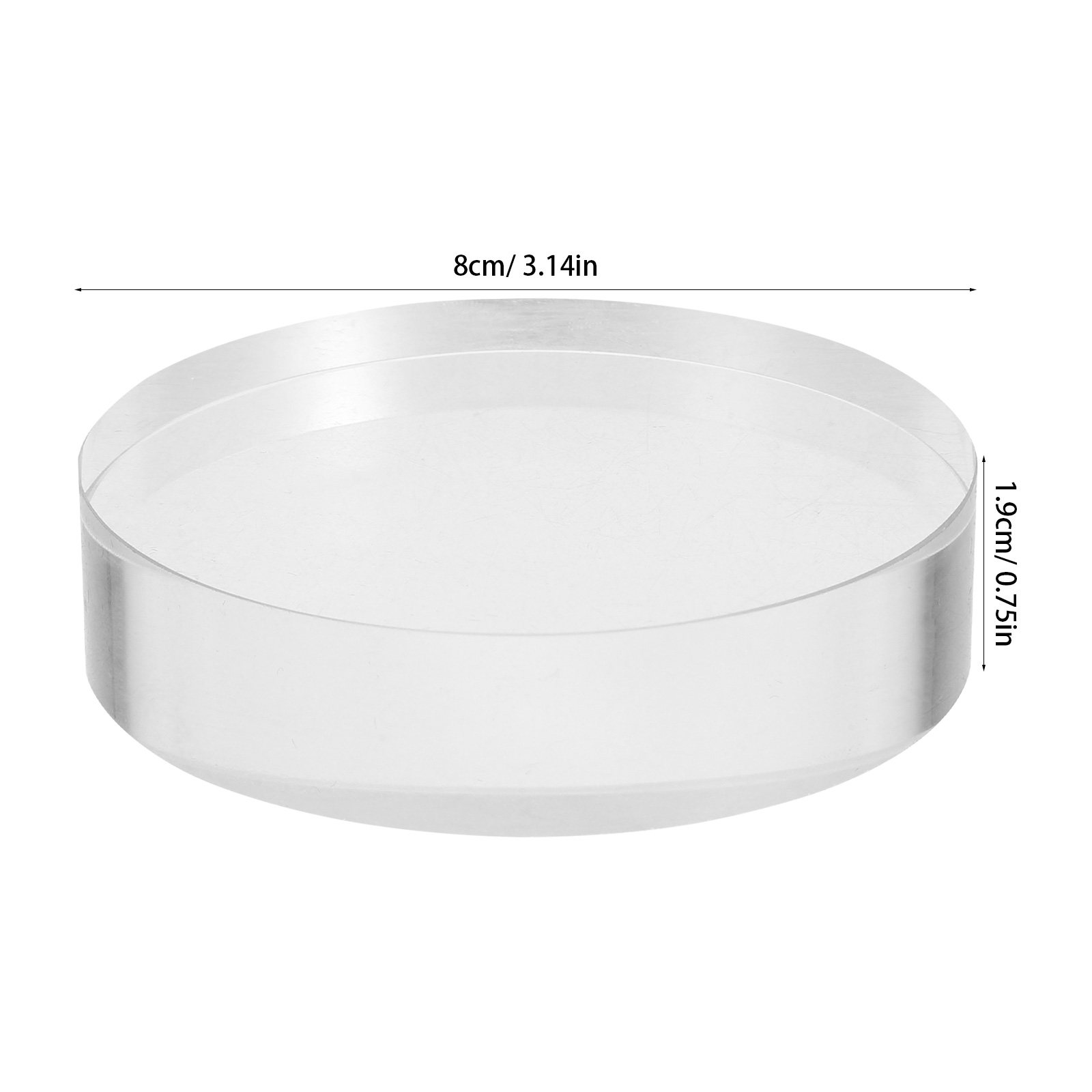 Clear Round Crystal Glass Pape - Paper Weight Crystal ulasan dan harga