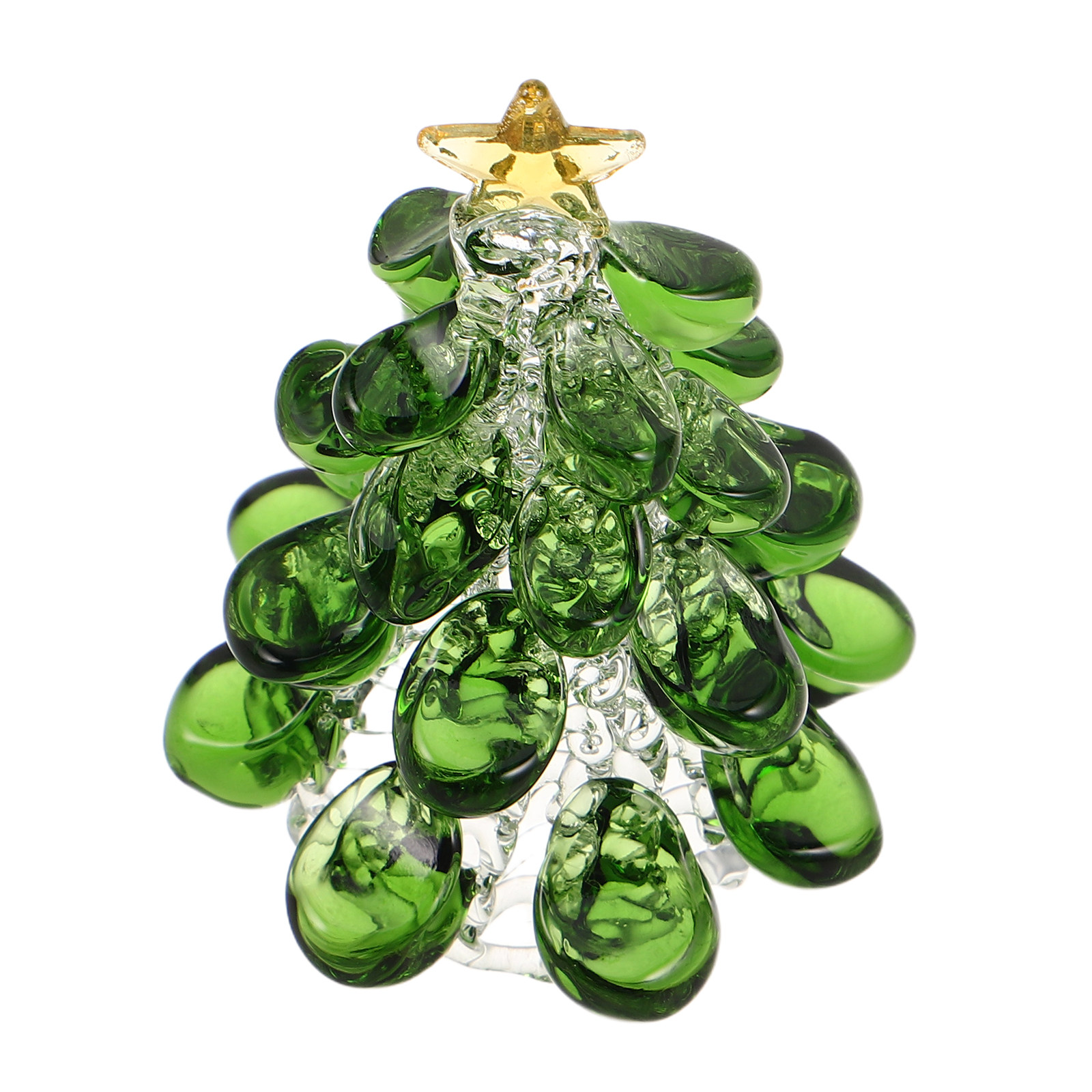 Mini Green Crystal Christmas T - Paper Weight Crystal ulasan dan harga