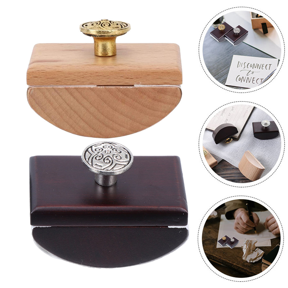 2Pcs Reusable Wood Rocker Blot - Ink Blotter Paper ulasan dan harga