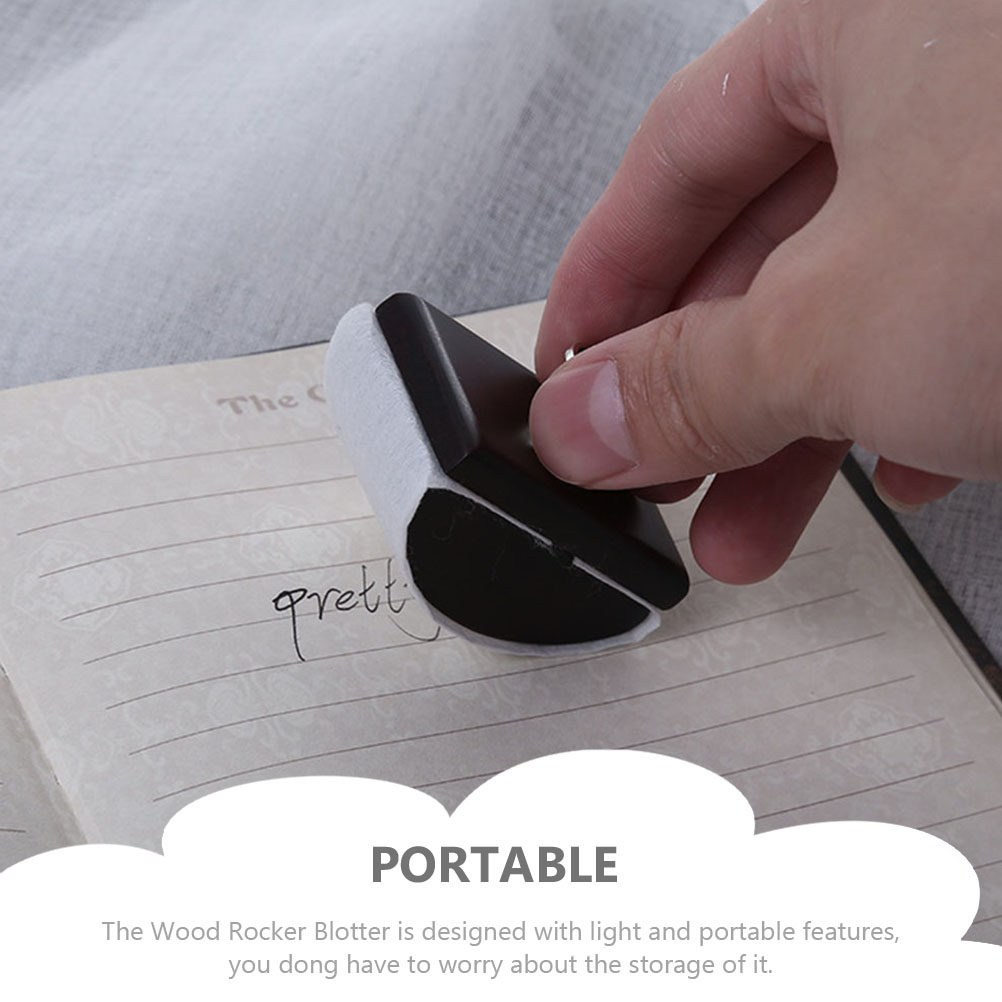 2Pcs Reusable Wood Rocker Blot - Ink Blotter Paper ulasan dan harga